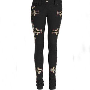 Isabel Marant Black embroidered jeans